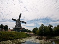 Windmill 'Bolwerksmolen' in Deventer (Overijssel)