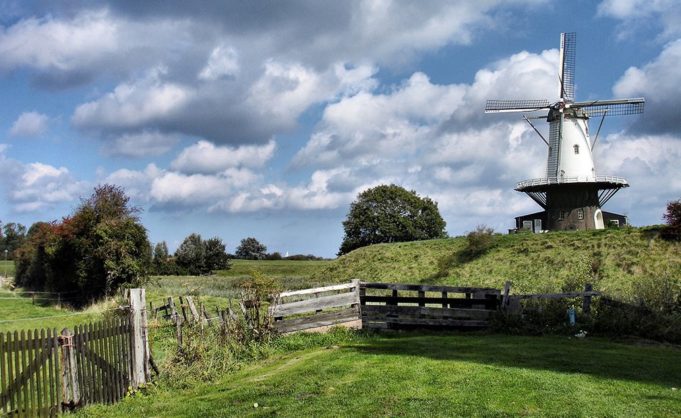 Windmill 'De Koe' in Veere (Zeeland)