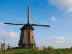 Windmills Schermerhorn near Alkmaar (North Holland)