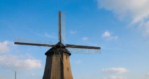 Windmills Schermerhorn near Alkmaar (North Holland)
