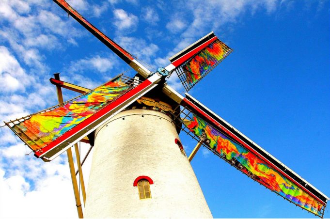 Windmill 'De Graanhalm' in Burgh-Haamstede (Zeeland)