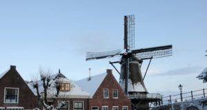 Windmill 'De Kaai' in Sloten (Friesland)