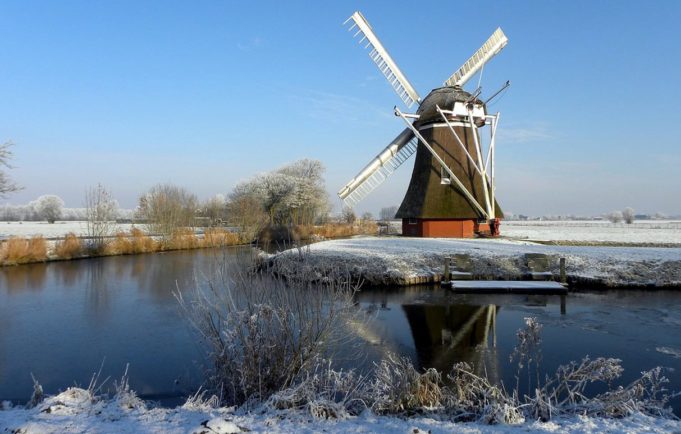 Windmill 'Krimstermolen' in Zuidwolde (Groningen)