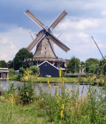 Windmill 'De Passiebloem' in Zwolle (Overijssel)