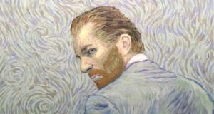 Did you know that Loving Vincent is the world's first fully painted movie? The film was shot with actors and literally painted over frame by frame. A team of 100+ painters spent two years painting 65,000 individual frames on canvas, using the same technniques as Van Gogh.